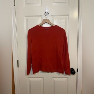 Mountain Lake Vintage Americana Rust Crewneck Sweater Size Large Petite